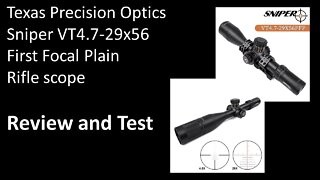 Sniper VT4.7-29x56 scope Review and Test