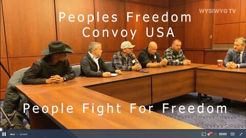 Peoples Freedom Convoy USA - People Fight For Freedom- LIVESTREAM BANNED ON YOUTUBE