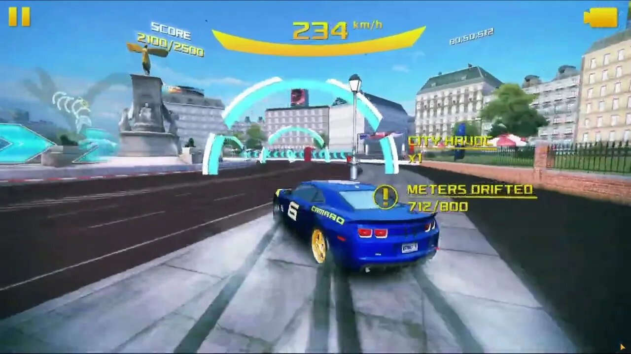 Asphalt 8 Airborne Season 02 Race 07 Gate Drift London Car Chevrolet Camaro GS Laps 1 Racer 1