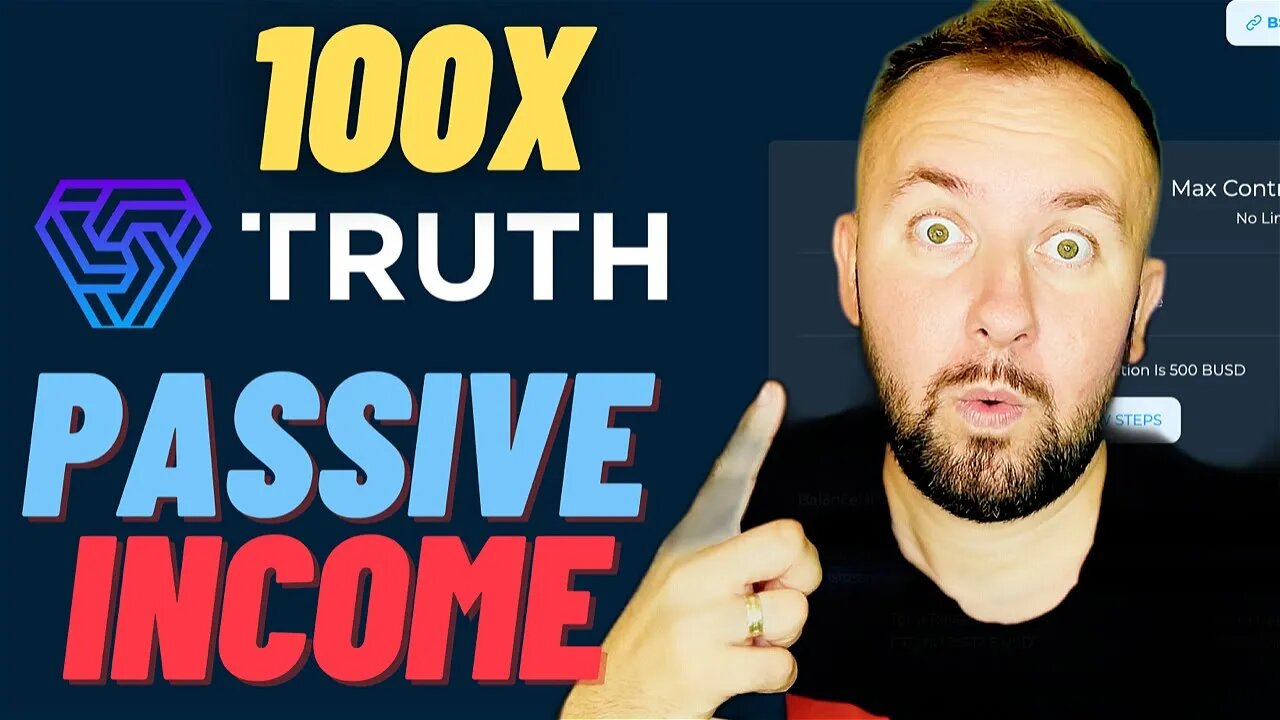 AWESOME 100x Project - Create A LOT Of Passive Income - Truth Seekers BIG Update