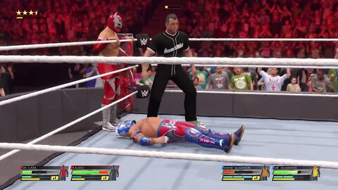 Falsey (Shane and MCMahon) vs Oak (Kalisto and Sin Cara) Round 2 Match 2!