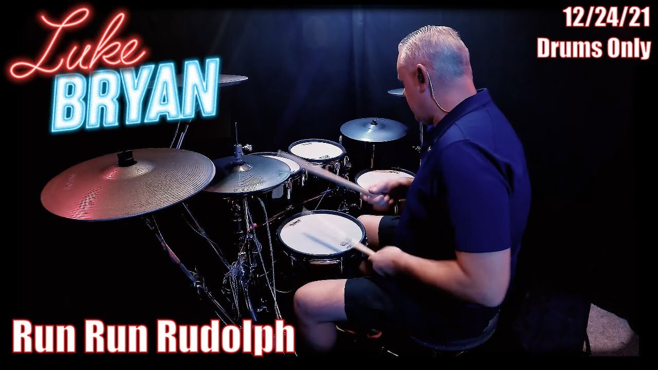 Luke Bryan - Run Run Rudolph - Drums Only - 4K
