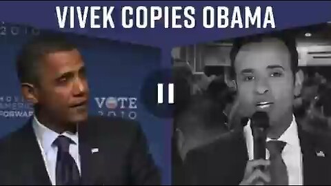 VIVEK COPIES OBAMA. HE ALSO PUPPET.