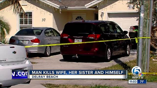 Man kills wife, her sister and himself in Delray Beach