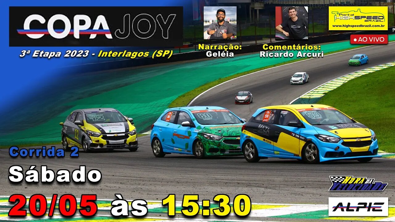 COPA JOY CHEVROLET | Corrida 2 | 3ª Etapa 2023 | Interlagos (SP) | Ao Vivo