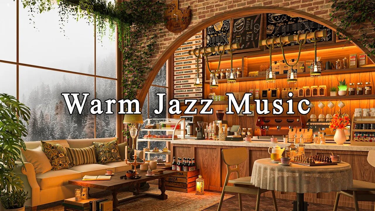 Jazz Relaxing Music for Study, Work ☕ Cozy Coffee Shop Ambience - Smooth Jazz Instrumental Music