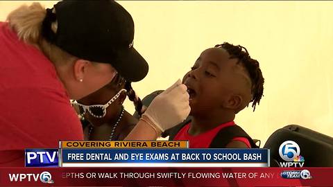 Free dental and eye exams at back-to-school bash in Riviera Beach