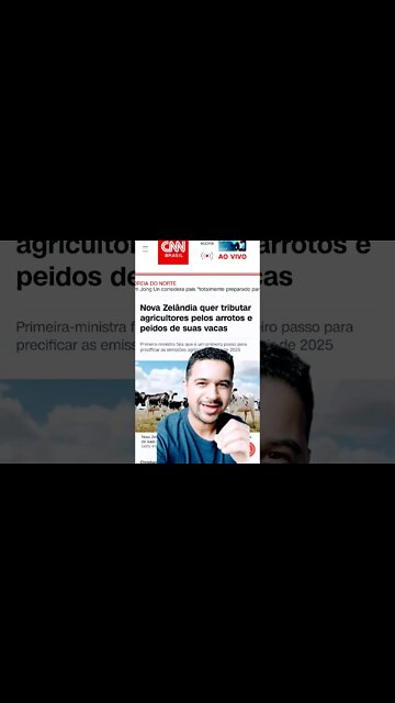 "VAMO TRIBUTAR PEIDO" Nova Zelândia quer tributar arrotos e peidos de vacas #shorts