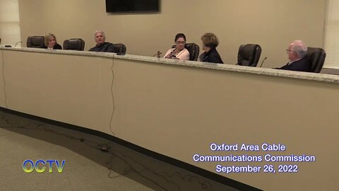 Oxford Area Cable Communication Commission 9/26/22