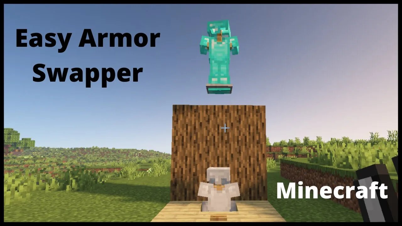 Minecraft : Easy Armor Swapper || How To Make Armor Swapper In Minecraft Tutorial