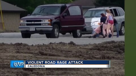 Video shows man tased in Caledonia road rage incident