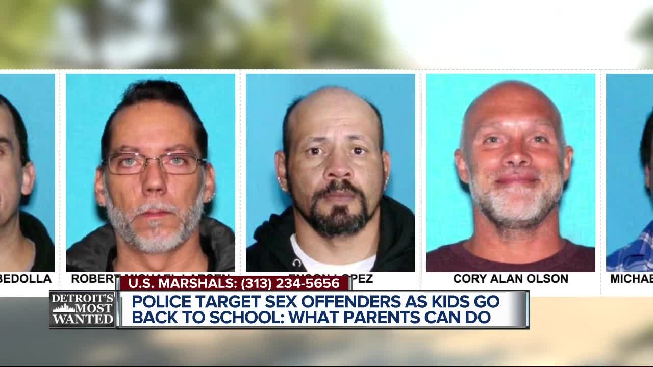 Detroit's Most Wanted: Operation targets non-compliant sex offenders as kids go back to school