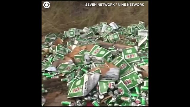 WEB EXTRA Highway Beer Spill