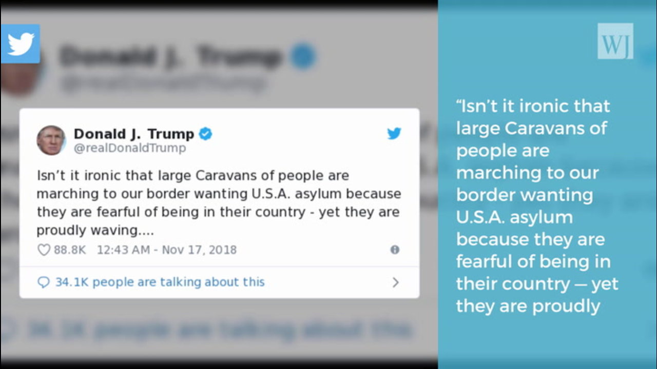 Trump Points Out the ‘Ironic’ ‘Con’ of the Migrant Caravan