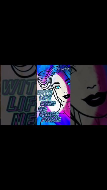 🎧😎📱Woman Female Empowerment Music Video NFT Animation art Quotes and chill music