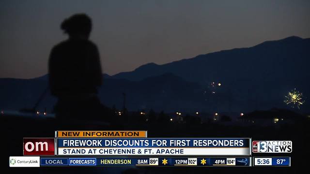 Firework discounts for first responders