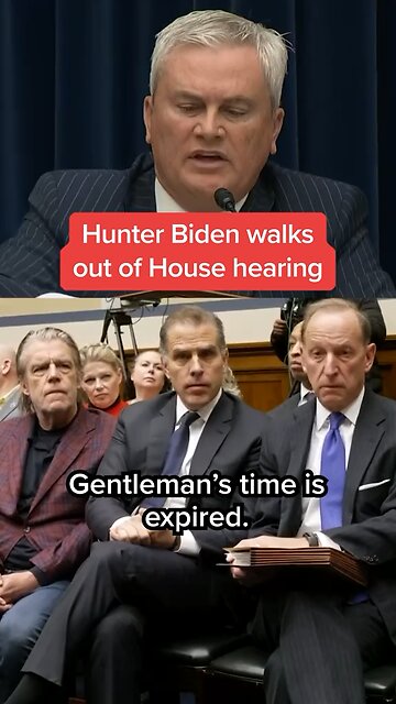 Hunter Biden Storms Out of His Contempt Hearing as MTG Talks