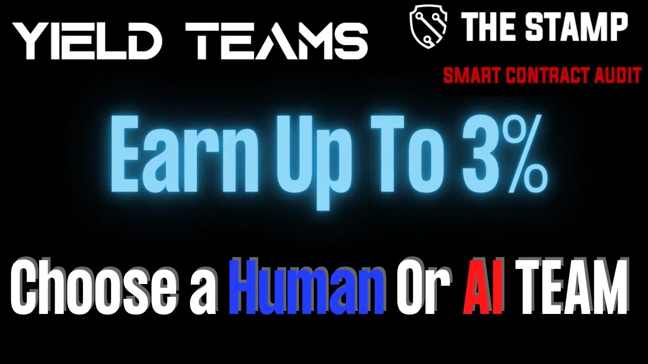 Yield Teams Review | Earn Up To 3% | Join Human Or AI Team