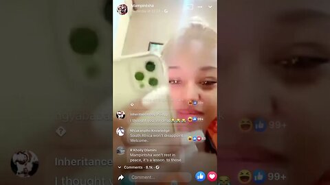 Babes Wodumo On The Late Mampintsha’s Facebook Page Live