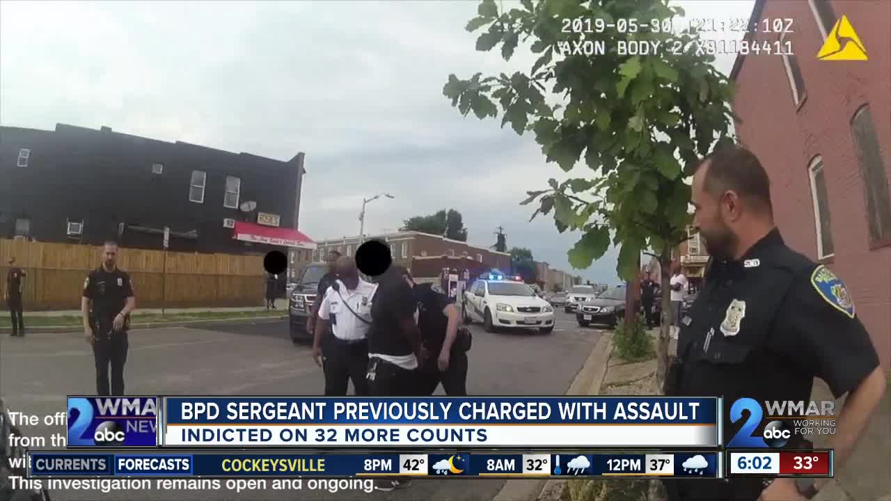 BPD Sergeant previously charged with assault indicted on 32 additional counts