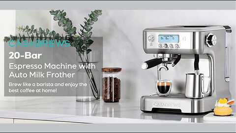 CASABREWS Espresso Machine with Automatic Milk Frother