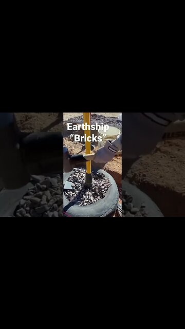 How to Pound Earthship “Bricks”