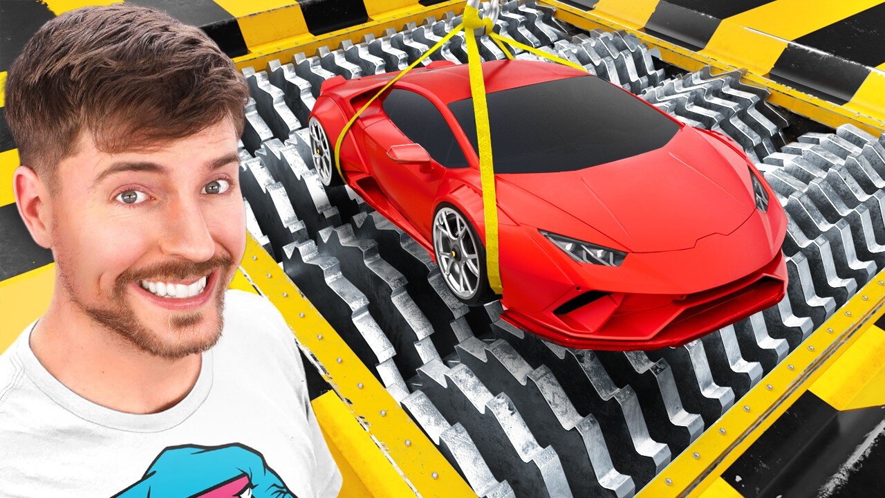 Lamborghini Vs Shredder by Mr Beast New Videos an Amazing