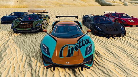 All Modifications of Civetta Scintilla Crash Test on Downhills - BeamNG.Drive