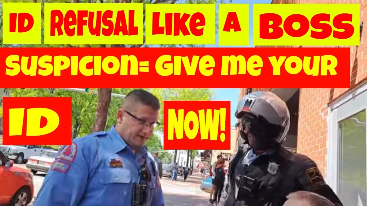 ID Refusal Like a boss. Suspicion give me your ID (NOW) wait what? 1st amendment audit fail