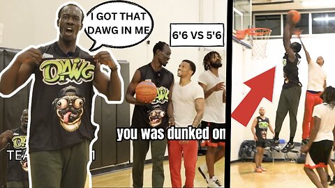 I TOLD HIM DON'T JUMP, ME N @marthreenez TEAMED UP AND THIS HAPPENED. 5V5 BASKETBALL MIC'D UP.