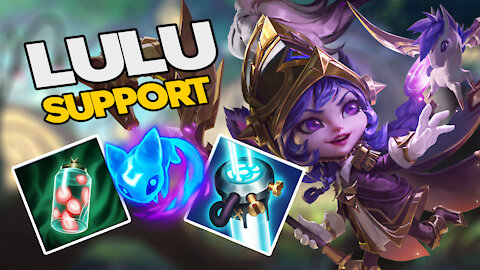 Wild Rift Lulu Support Gameplay - trying out new items