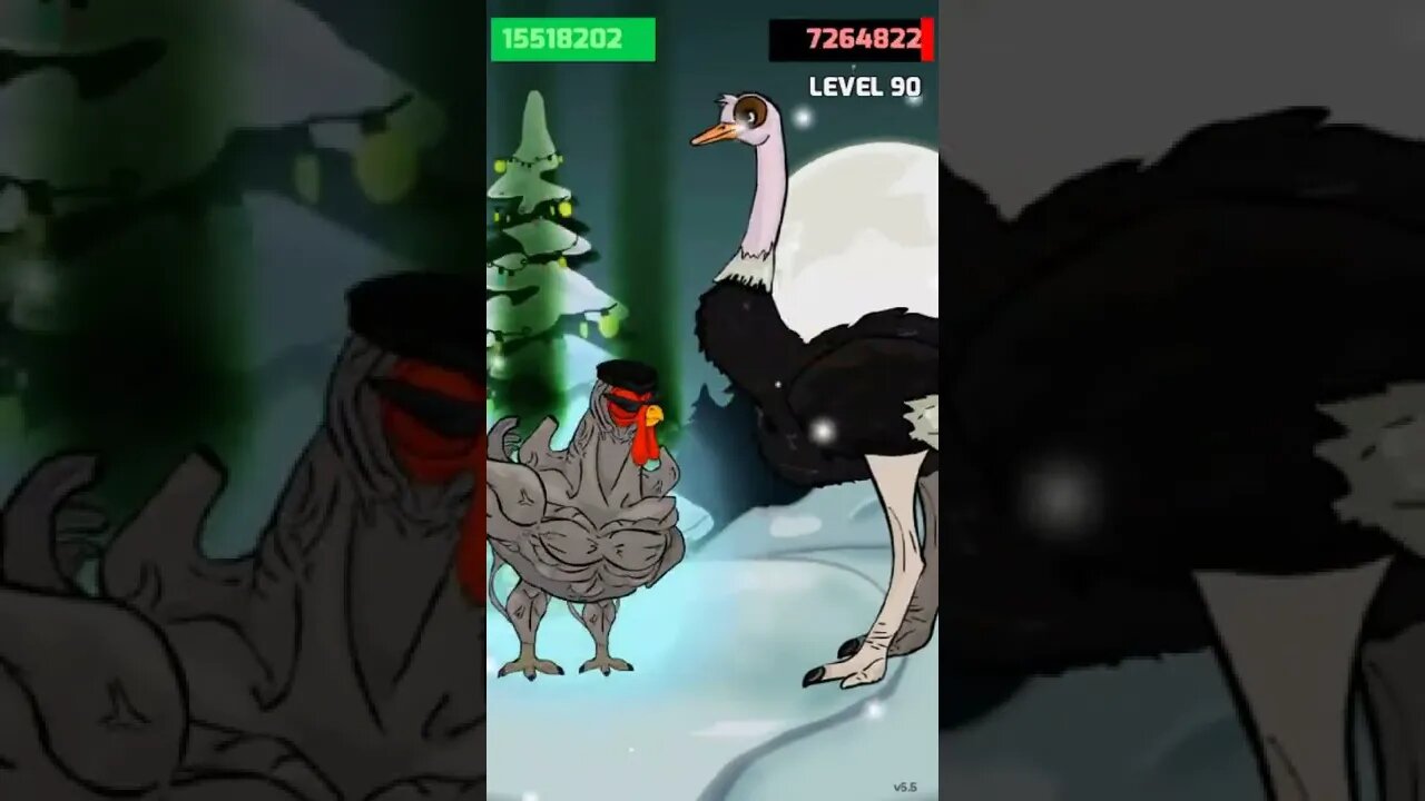 taguro vs ostrich level 90 , how many punches taguro need ? || full videos on the channel