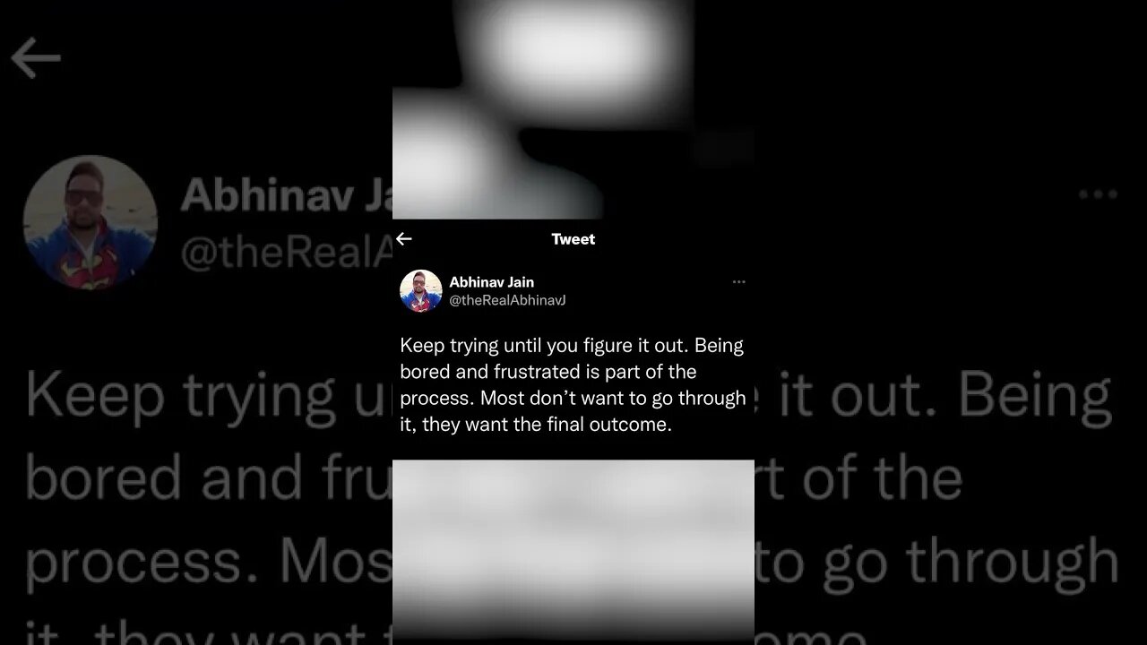 Most People Want The Goal, Not The Journey