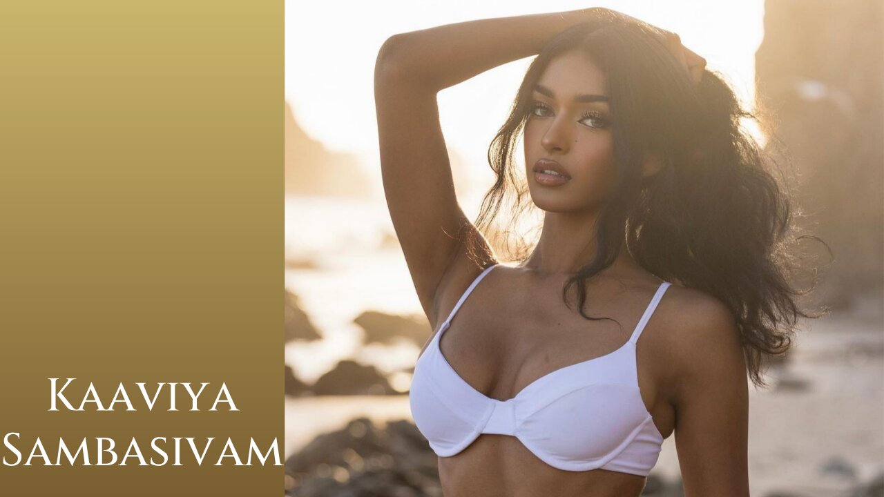 Kaaviya Sambasivam - American model (Indian heritage) & TikTok star / Sexy bikini & lingerie