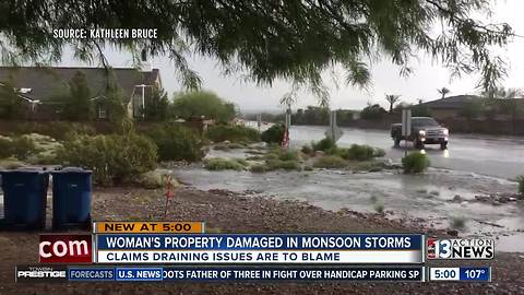 Monsoon nightmare for woman in northwest Las Vegas