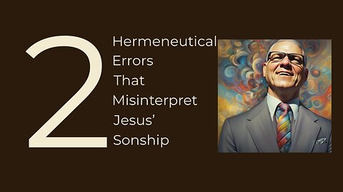 2 Hermeneutical Errors That Misinterpret Jesus’ Sonship