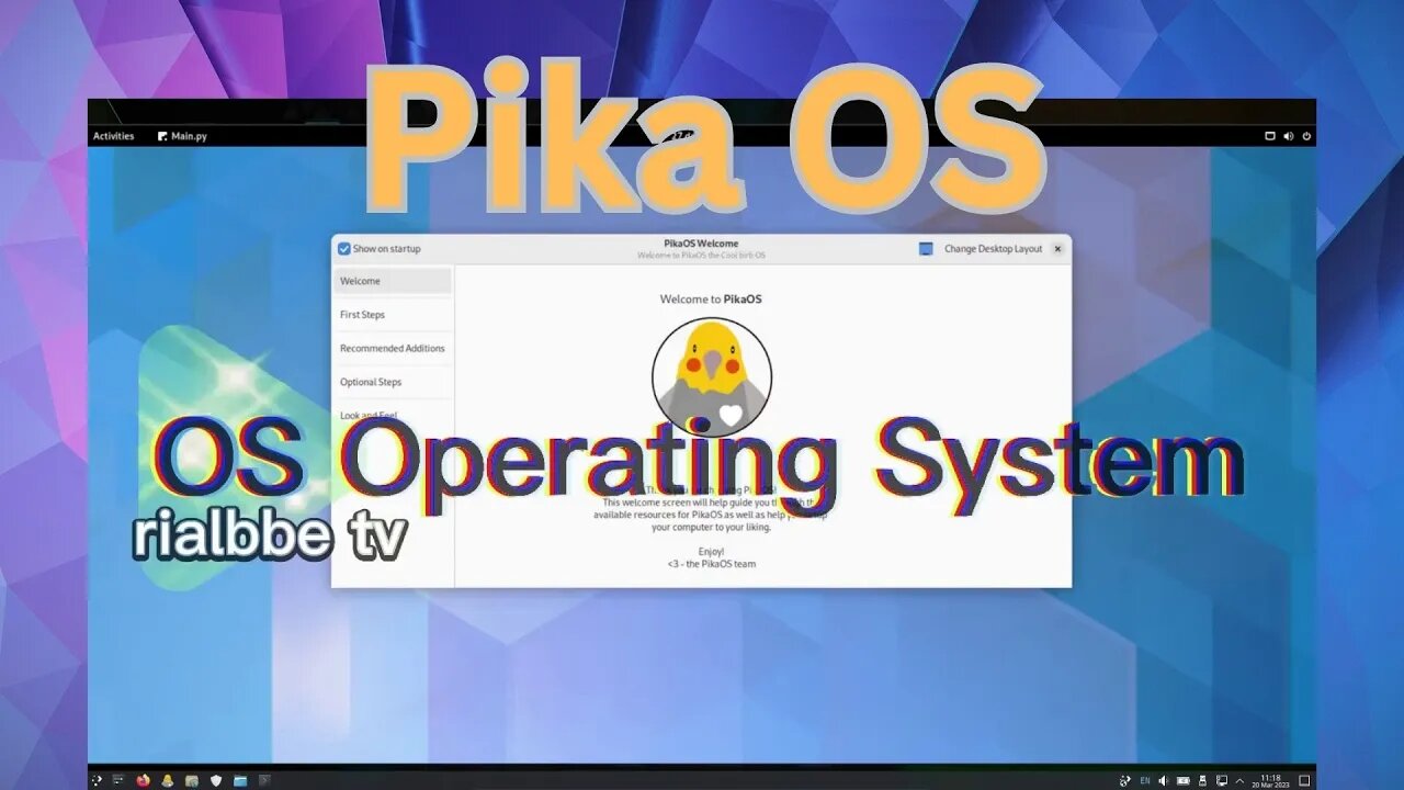 OS Operating System - Pika OS (KDE) 22.10