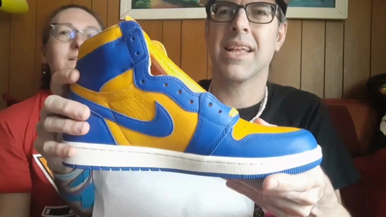 The Jordan 1 Retro High Reverse Laney-Women's shoe that I bought because it has Pitt Panthers colors