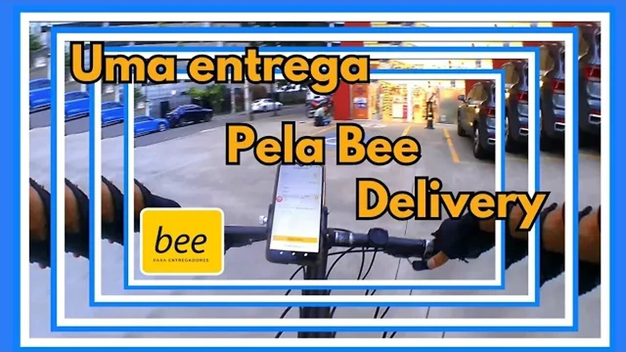 Uma entrega pela Bee delivery @CiclistAmador