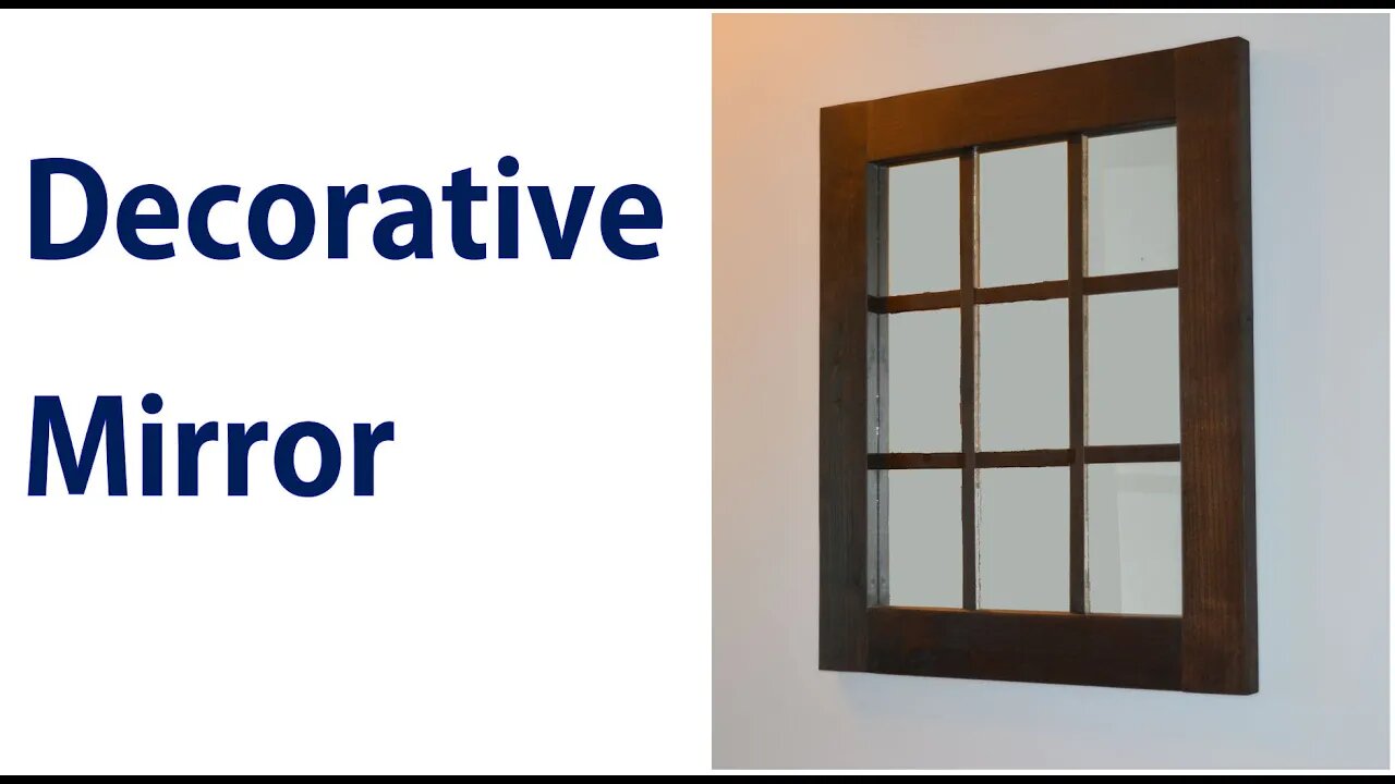 How to Make a Decorative Window Panel Mirror