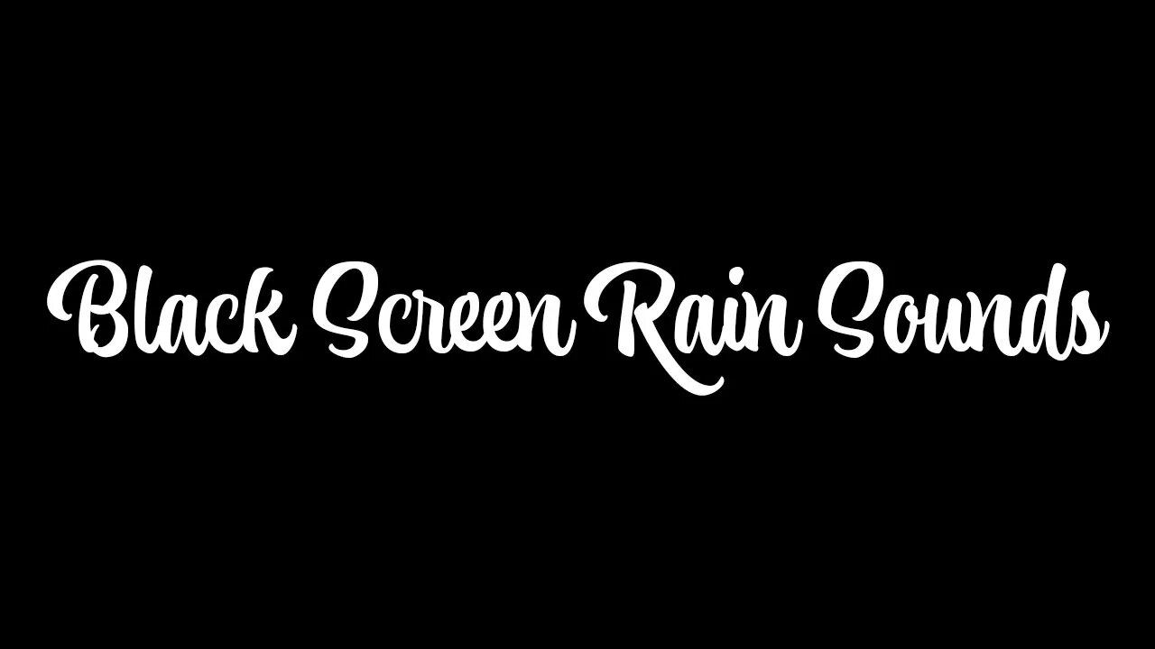 Sounds for Sleeping - Rain Sounds BLACK SCREEN No Thunder