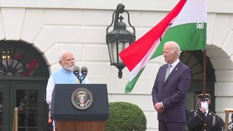 Biden officially welcomes Indian Prime Minister Modi at the White House