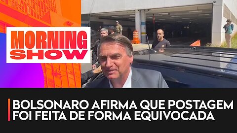 Depoimento de Jair Bolsonaro à PF termina e defesa do ex-presidente fala ao vivo