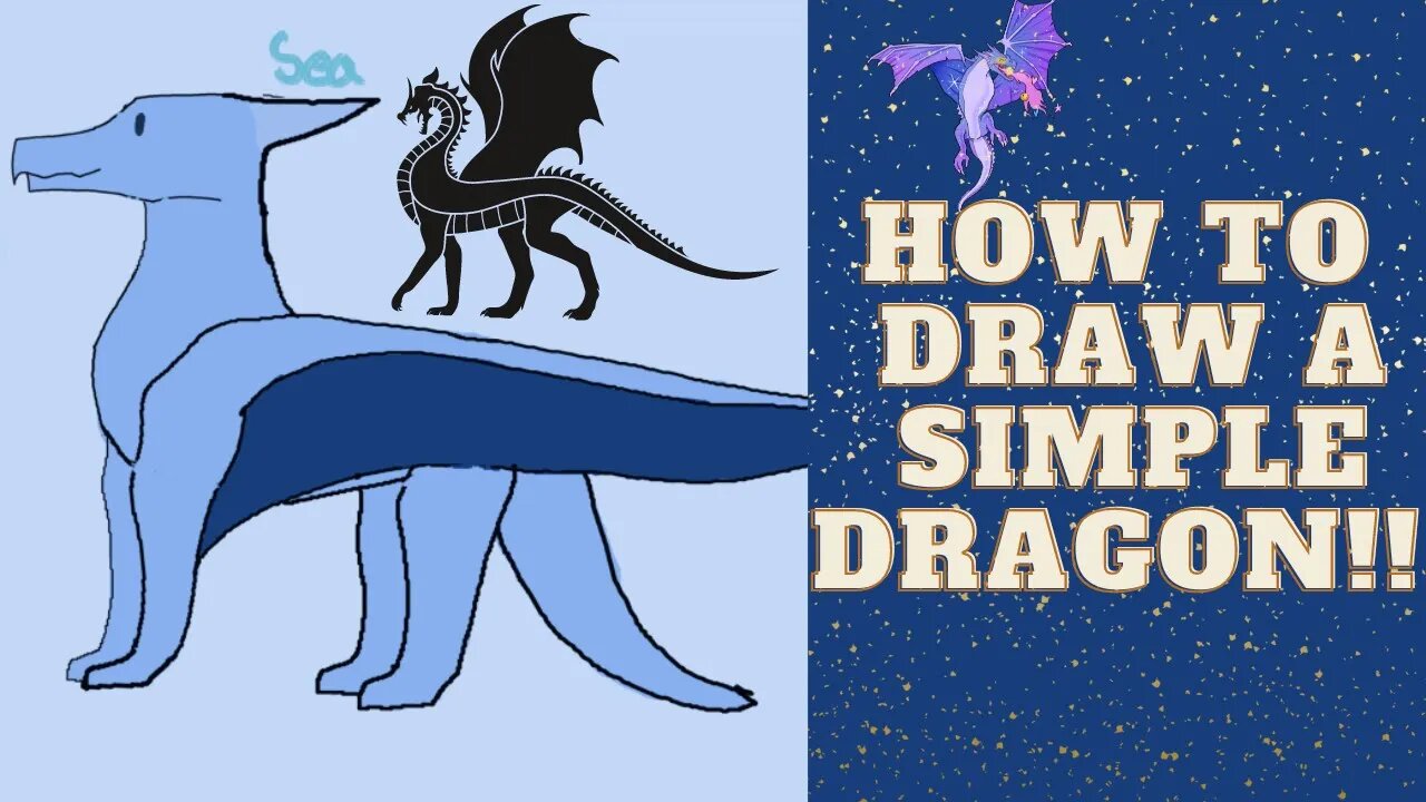 EASIEST Way To Draw A DRAGON! Very Simple! Adventure Through Art
