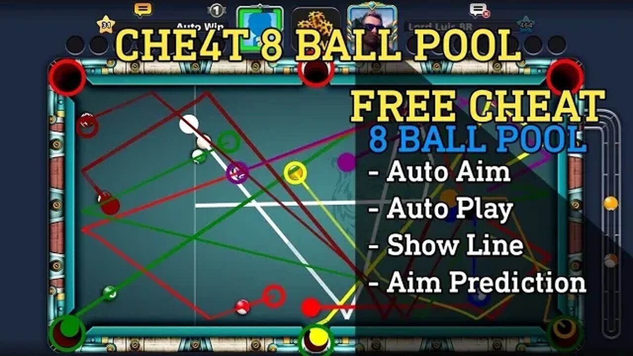 GARIS PANJANG OTOMATIS 8 Ball Pool Update No Root Anti Banned