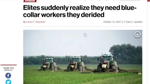 Elites realize they need workers, as food and fuel are disappearing