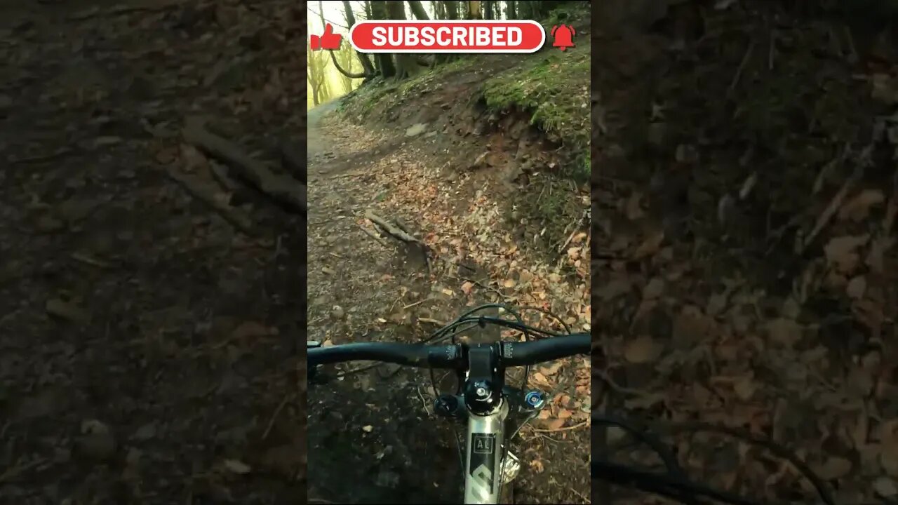 Sending steep MTB chute for the first time on my NukeProof Scout