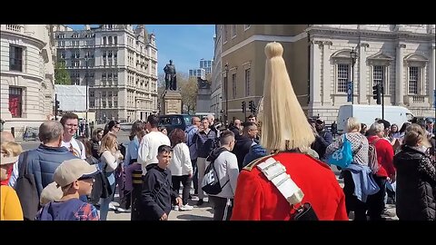 Make way slow motion grab the kid #horseguardsparade