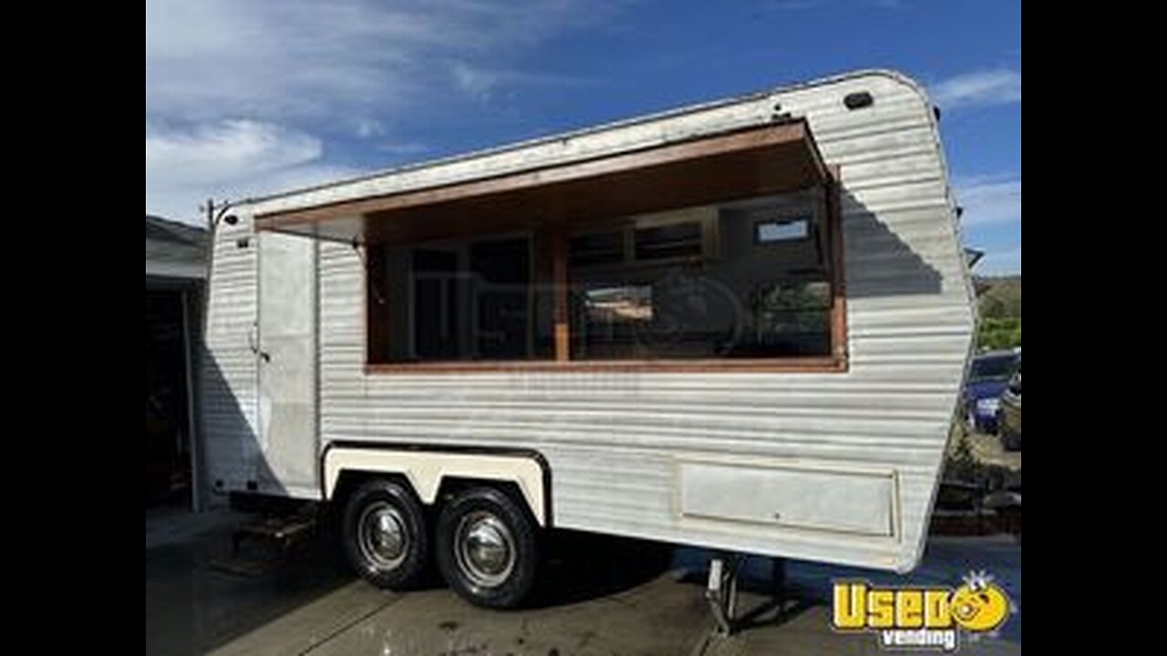 Ready to Complete Vintage 1973 Timberline 8' x 14' Mobile Bar Trailer for Sale in California