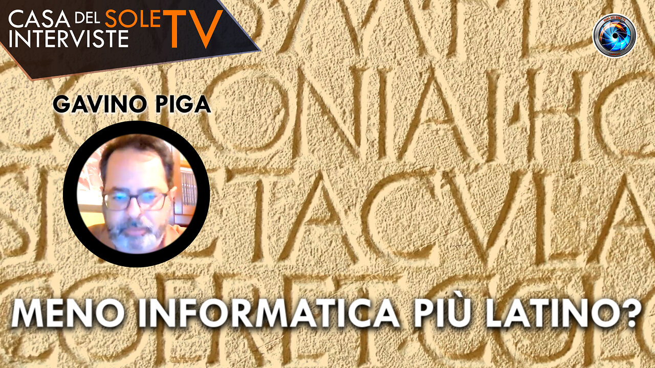 Gavino Piga: meno informatica più latino?